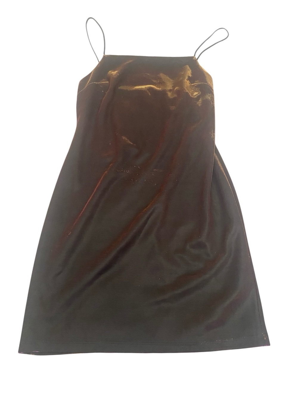 TOPSHOP METALLIC MINI DRESS SIZE 4